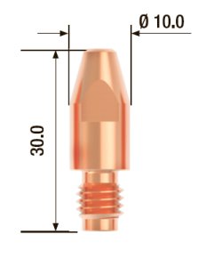 FUBAG Контактный наконечник M8х30 мм ECU D=1.4 мм (10 шт.) в Барнауле фото