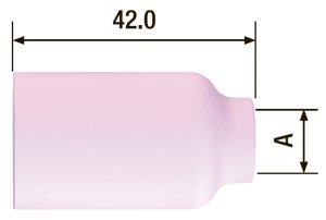 FUBAG Сопло керамическое для газовой линзы №7 ф11 FB TIG 17-18-26 (2 шт.) в Барнауле фото