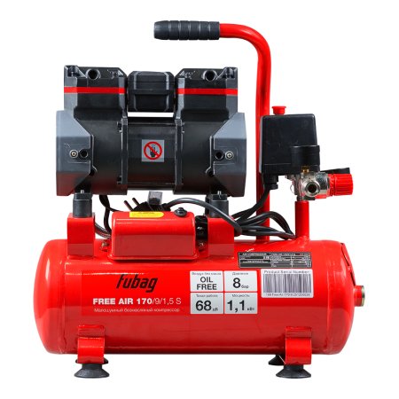 Компрессор безмасляный малошумный FUBAG Свободный Воздух (Free Air) 170/9/1.5 S в Барнауле фото