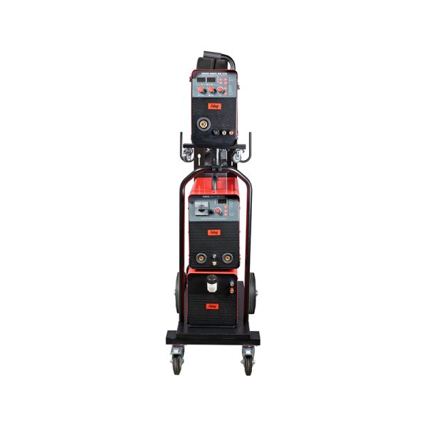 Полуавтомат сварочный FUBAG INMIG 500T DW SYN + подающий механизм DRIVE INMIG DW SYN + шланг-пакет 5 метров 70 мм2 14 pol с жидкостным охлаждением для INMIG 500T DW SYN + горелка FB 500 3m + блок жидкостного охлаждения Cool 70 + тележка для аппаратов в Барнауле фото