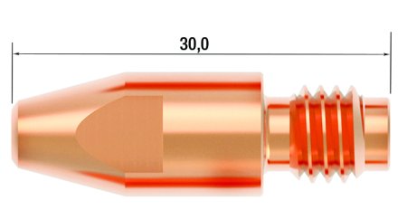 FUBAG Контактный наконечник M8 X 30мм CUCRZR 1.2мм /.045 дюйма (10 шт.) в Барнауле фото