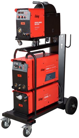 Сварочный полуавтомат INMIG 500T DW SYN + Подающий механизм DRIVE INMIG DW SYN + Шланг-пакет 5 м + Горелка FB 500 3 м + Блок жидкостного охлаждения + Тележка в Барнауле фото