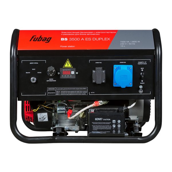 Бензиновый генератор FUBAG BS 3500 A ES DUPLEX в Барнауле фото